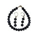 thumbnail image 2 of Set Collar Pulsera y Aretes GREG J.M. Perla Cultivada Negra Chapa de Oro, 2 of 5