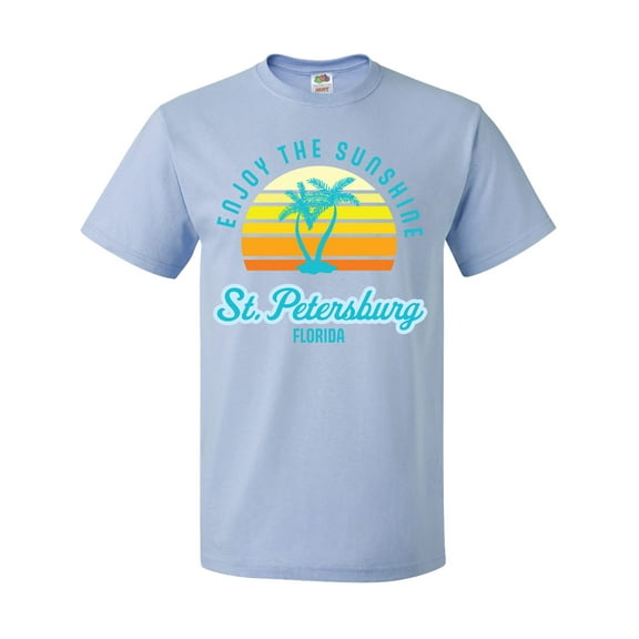 Inktastic Summer Enjoy the Sunshine St. Petersburg Florida in Blue T-Shirt