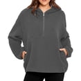 thumbnail image 6 of Yokua Women's Half Zip Hooded Fleece Jacket, 6 of 8