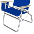 thumbnail image 4 of Copa Big Tycoon 4 Position Folding Aluminum Beach Lounge Chair, Blue, 4 of 4