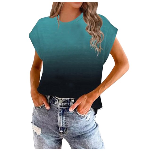 YDLCAFD T-Shirt Décontracté Mode Imprimé Col Rond Manches Courtes pour Femmes de Pâques