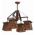 thumbnail image 5 of Meyda Tiffany 164573 Deer At Dawn 4 Light 28" Wide Chandelier - Rust, 5 of 6