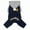 NAVY/GREY, variant on Touchdog Fashion Designer Full Body Quilted Pet Dog Hooded Sweater