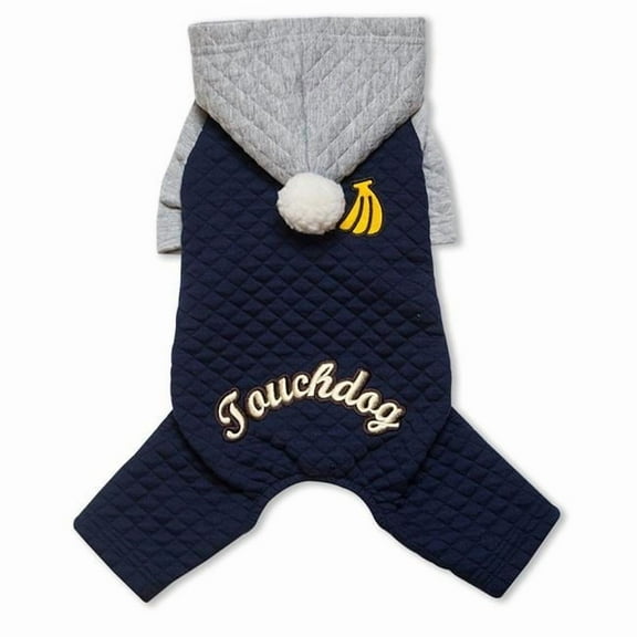 Touchdog Fashion Designer Full Body Quilted Pet Dog Hooded Sweater