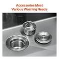 thumbnail image 4 of KFFKFF 25-inch Workstation for Kitchen Sink, Top-Mounted Single Bowl Basin in 304 Stainless Steel, Comes with Accessories, Ideal for RV, Prep Kitchen, and Bar, Dishwasher-Friendly Household Sink, 4 of 8