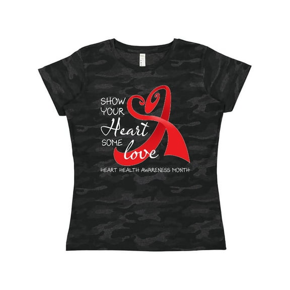 Inktastic Show Your Heart Some Love- Heart Health Awareness Month Women's T-Shirt
