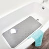 Parent's Choice Gray Embossed PVC Non-Slip Bath Mats, 17.5  x 35.75