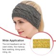 thumbnail image 4 of Guardurnaity Diademas de punto Estiramiento ancho Universal Calentadores de orejas Diadema Accesorio de moda para mujeres Suministros de equitación Hilo Type3 NO3 Guardurnaity AP009921-17, 4 of 6