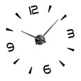 thumbnail image 2 of Reloj de pared moderno Macarena acrílico DIY etiqueta engomada espejo 3D decoración Ministerio del Interior negro plata, 2 of 8