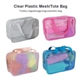 thumbnail image 2 of Naiovety Neceser de maquillaje, bolsa de viaje de malla portátil para cosméticos de baño, portador de artículos de tocador para el hogar, Almacenamiento y organización del hogar, 2 of 6