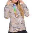 thumbnail image 4 of KLL Safari Animals for Womens Pullover Hoodie with Pocket Hooded Long Sleeve Shirts Sweatshirt for Women-Large, 4 of 7