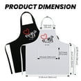 thumbnail image 2 of Aspire 2 PCS Apron Set for Couples, Cooking Aprons with Adjustable Neck Strap for Valentines, Engagement, Wedding - Heart, 2 of 6