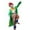 Green-b, variant on JENGJ 5 Pcs Clown Set plus size Includes Coat, shirt, pants, hat, tie for Adults Stage Performance Clown Outfit Party Dress Up,Red,4XL
