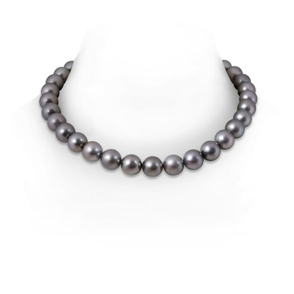 ANGARA 11-12mm, 16" Tahitian Cultured Pearl Choker Necklace in 14K White Gold for Women | June Birthstone, Birthday, Anniversary, Jewelry Gift for Women | Pearl Necklace