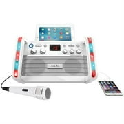 AKAI KS213W CD G Karaoke System with iPad(R)/Tablet Cradle & Light Effect