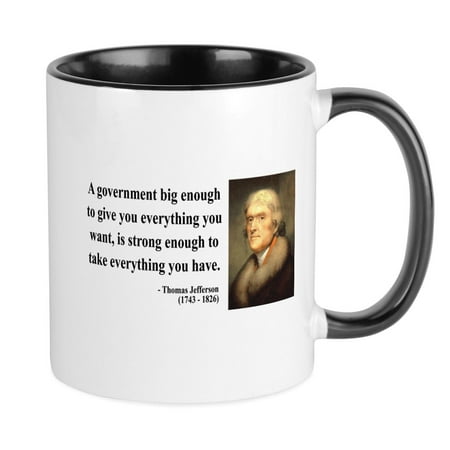 

CafePress - Thomas Jefferson 1 Mug - Ceramic Coffee Tea Novelty Mug Cup 11 oz