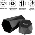 thumbnail image 2 of Car Trash Can with Lid, Diamond Design Small Automatic Portable Trash Can for Car Home Office, 2 of 6