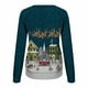 thumbnail image 5 of Pntutb Tops de mujer Suéter de cuello redondo con estampado navideño Blusa suelta Sudadera sin capucha Pntutb Pntutb-3497, 5 of 7
