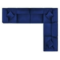 thumbnail image 3 of Sectional Sofa Set, Velvet, Blue Navy, Modern Contemporary Urban Design, Living Lounge Room Hotel Lobby Hospitality, 3 of 10