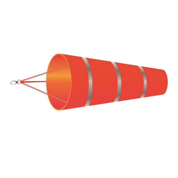 Fashion Windsock Wind Measurement with Reflective Belt Hanging Sock Bag Outdoors Red