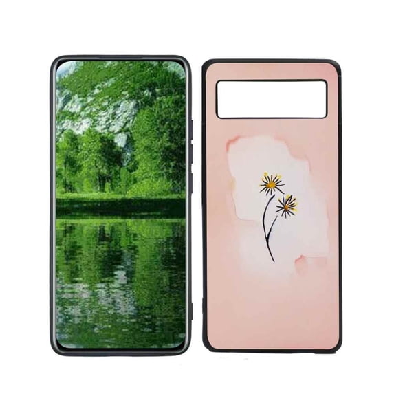 Compatible with Google Pixel 6(2021) Phone Case, Minimalist-Watercolour-Flower-11 Case Silicone Protective for Teen Girl Boy Case for Google Pixel 6(2021)