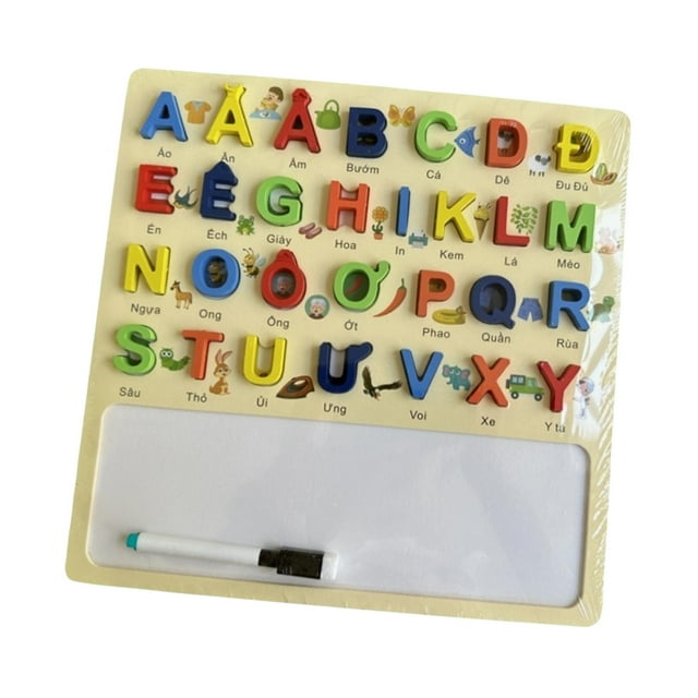 Esquirla Casse-Tête Alphabet Jouet Sensoriel Jouets Montessori Tableau d'Exercice Manuscrit