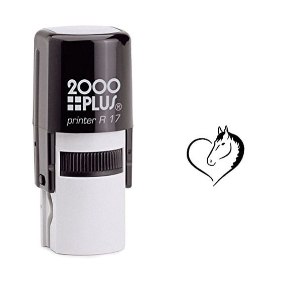 StampExpression - Horse Lover Self Inking Rubber Stamp - Black Ink (W-6185)