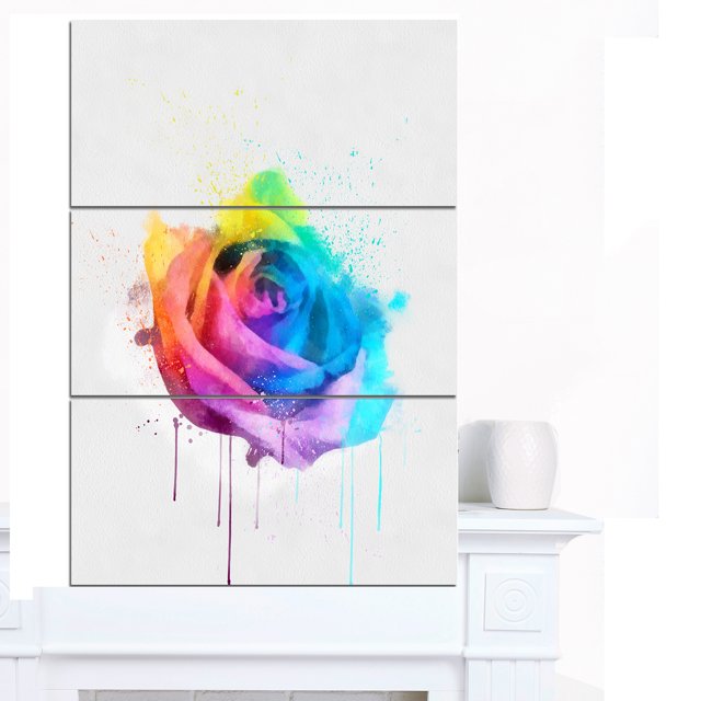 Greencolor Fleur de Rose Aquarelle