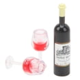 thumbnail image 4 of Casa de muñecas modelo vino tinto 1:12 micromodelo vino tinto Mini juguete para decoración de escritorio artesanías para el hogar, 4 of 12