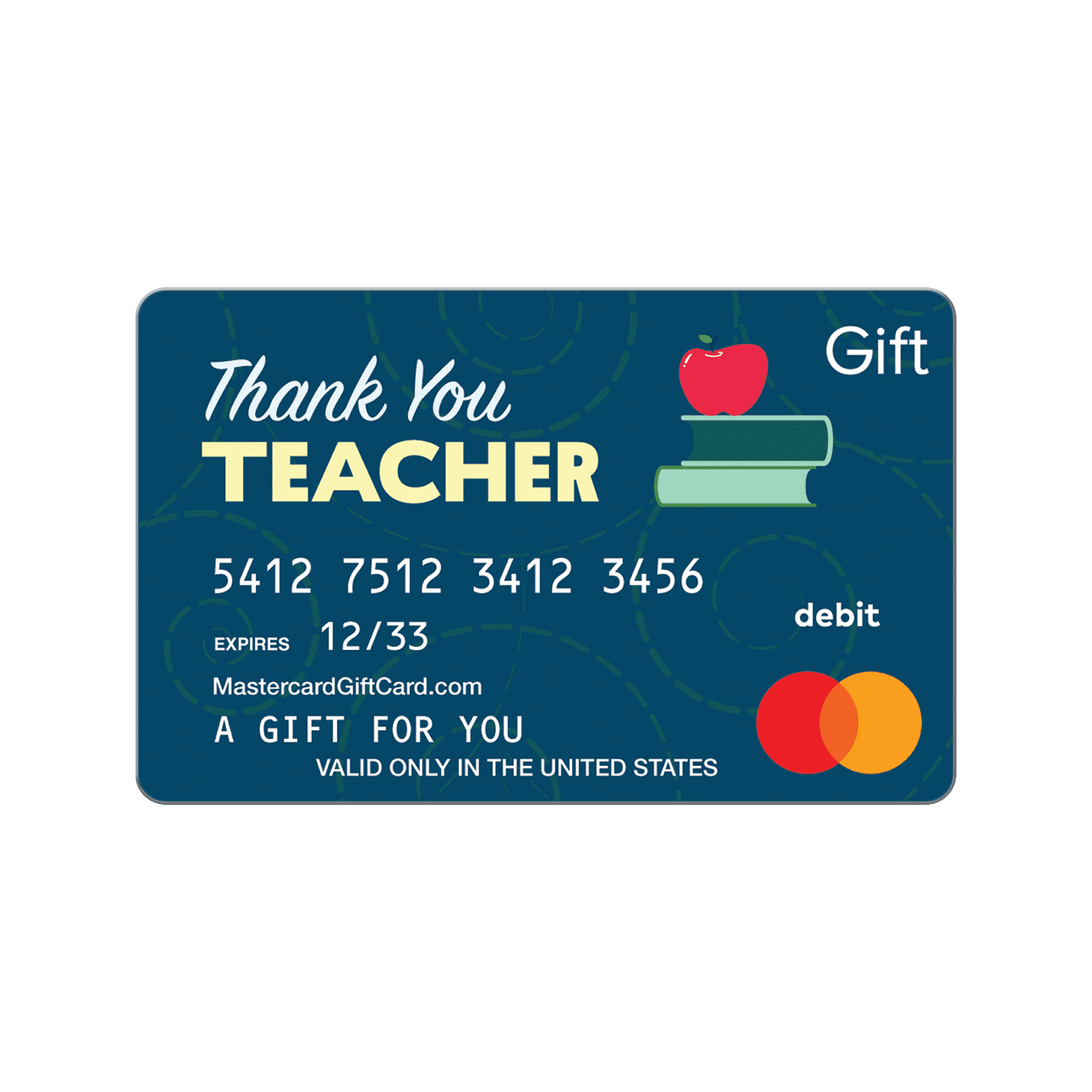 Mastercard® $20-$500 Thank You Teacher eGift Card (Plus $6.84 Purchase Fee) [Email Delivery]