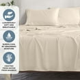 thumbnail image 6 of Superior 3-Piece Rayon From Bamboo Ivory Sheet Set, Twin XL, 6 of 9