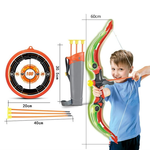 Toy Tir à l'Arc Set Créatif Allume Ventouse Arrow Bow et Arrow Set pour les  Enfants 