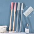 thumbnail image 5 of 15.7" Foot Scrubber with Long Handle,Happon Cleaning Brush Foot Scrubber,Toe Cleaning Brush,Silicone Foot Brush Soft Long Handle Toe Brush for Foot Seniors,Elderly, Men and Women, 5 of 6