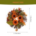 thumbnail image 2 of 1Pc Simulated Sunflower Wreath with Lights Artificial Flower Pendant Decor, 2 of 8
