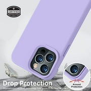 Entronix Silicone Soft Case Designed for iPhone 12/12 Pro Shockproof Durable Slim Fit, Purple