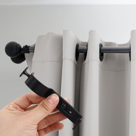 Raindrops 4pcs Heavy Duty Adjustable Curtain Rod Racks Metal Curtain Rod Holders Curtain Rod Heavy Duty Curtain Rod Holders Metal Brackets