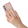 thumbnail image 2 of Compatible with Samsung Galaxy S22 Wallet Phone Case,360°Rotation Finger Ring Holder Kickstand,with Card Holder,Lychee Pattern PU Leather Durable Shockproof Rugged Phone Case,Rosegold, 2 of 12