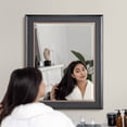 thumbnail image 3 of Head West Alderton Black and Silver Framed Beveled Mirror - 34.5" H x 28.5" L X 1" D, 3 of 9