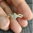 thumbnail image 2 of 2Ct Round Cut Simulated Diamond Women's Engagement Ring 14K Yellow Gold Plated, 2 of 2