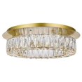 thumbnail image 1 of Elegant Lighting 3503F18G Monroe LED Light Gold Flush Mount Clear Royal Cut Crystal, 1 of 2