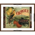 thumbnail image 5 of Art.com Oriole Brand - Pomona, California - Citrus Crate Label Art Print by Lantern Press, Brown Frame Wall Art, 29" x 23", 5 of 5