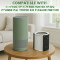 thumbnail image 2 of Nispira 3-In-1 H-HF400-VP True HEPA Activated Carbon Pre-Filter Replacement For Hunter Cylindrical Tower Air Purifier HP400 Series H-PF400 | Removes Smoke, Dust, VOCs | 1 Pack, 2 of 9