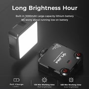 Ulanzi VL81 LED Vlog Video Fill Light Mini Dimmable Studio Photography Lighting Lamp 3200K-5600K w/Cold Shoe 3000mAh Battery