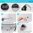 thumbnail image 5 of Juego de 4 luces LED solares para pared de EXTERIOR CHAO IP65 impermeables luz blanca cálida, 5 of 5