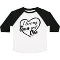 thumbnail image 3 of Inktastic I Love My Oma and Opa in Black Chalk Heart Boys or Girls Toddler T-Shirt, 3 of 5