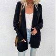 thumbnail image 7 of Women's Casual Long Sleeve Cardigan, Cable Knit Open Front Sweater with Pockets, Cozy Outerwear for Daily Wear & Fall Winter Outfits, 7 of 7