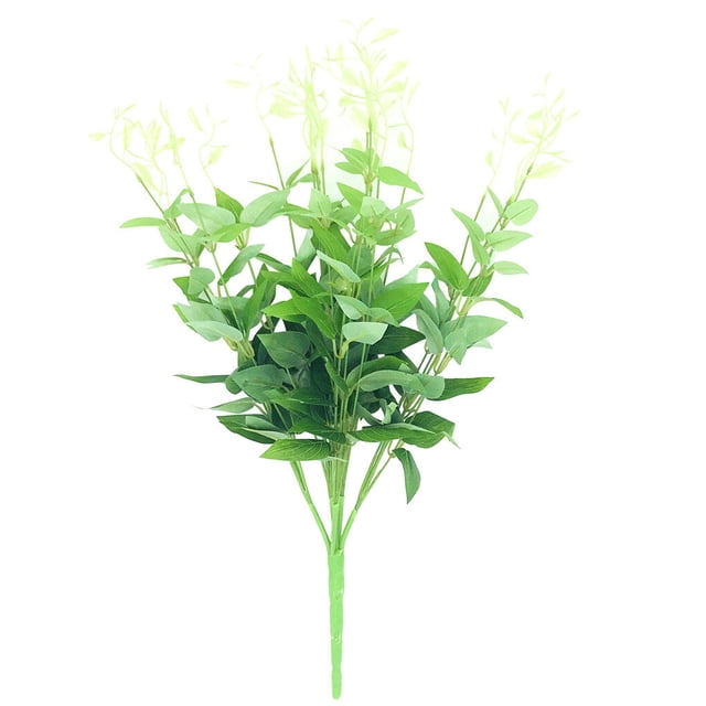 15-branch Artificial Leaves Bouquet Wedding Simulation Plant Home Office Table Decor Fake Leaves