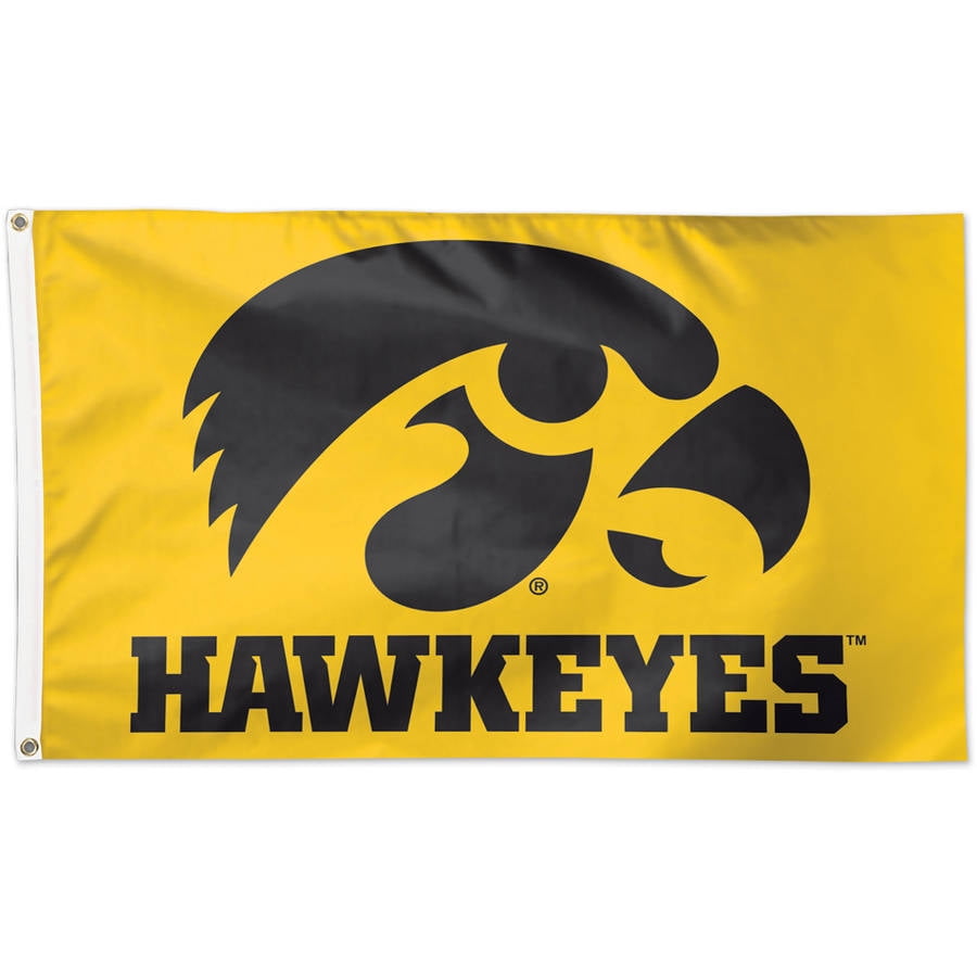 NCAA Iowa Hawkeyes Team Flag, 3’ x 5’ - Walmart.com - Walmart.com
