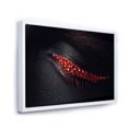 thumbnail image 3 of Designart 'Beautiful Black Skin Female Eye With Red Diamonds' Modern Framed Canvas Wall Art Print, 3 of 5
