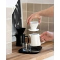 thumbnail image 3 of Pour Over Coffee Maker Set, Premium Ceramic V60 Dripper And Decanter, 1-2 Cup Home Filter Coffee Maker (white), 3 of 5